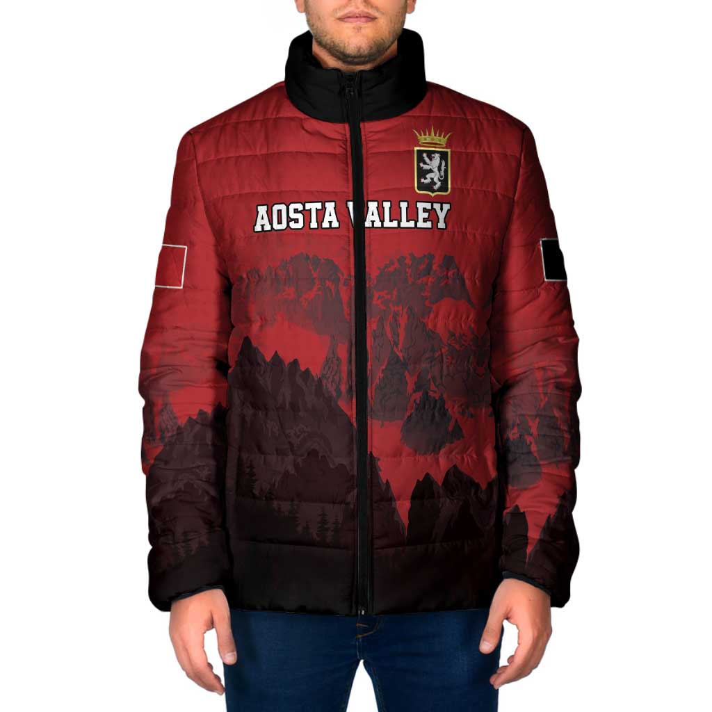Custom Aosta Valley Padded Jacket Mont Blanc Sporty Style - Wonder Print Shop