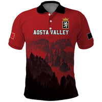 Custom Aosta Valley Polo Shirt Mont Blanc Sporty Style - Wonder Print Shop