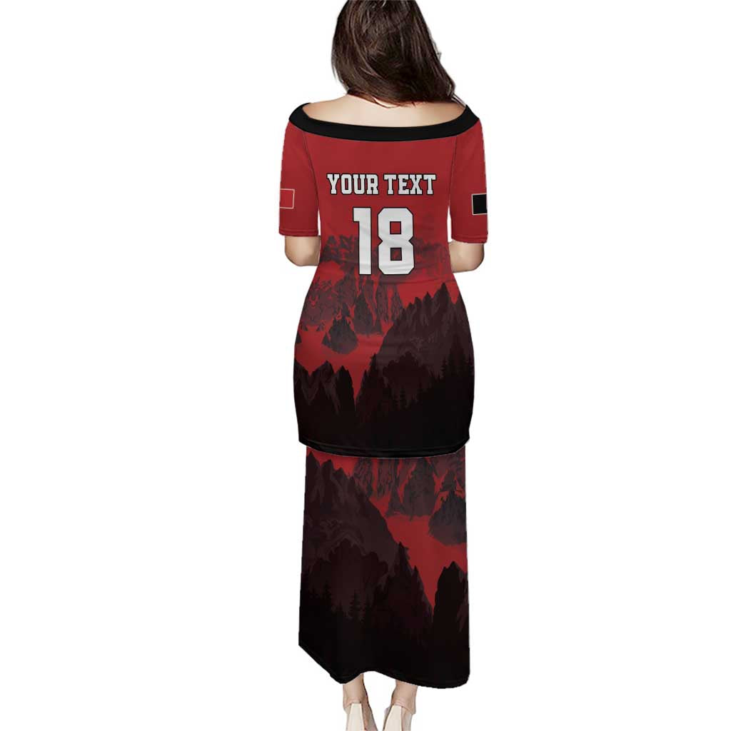 Custom Aosta Valley Puletasi Mont Blanc Sporty Style - Wonder Print Shop