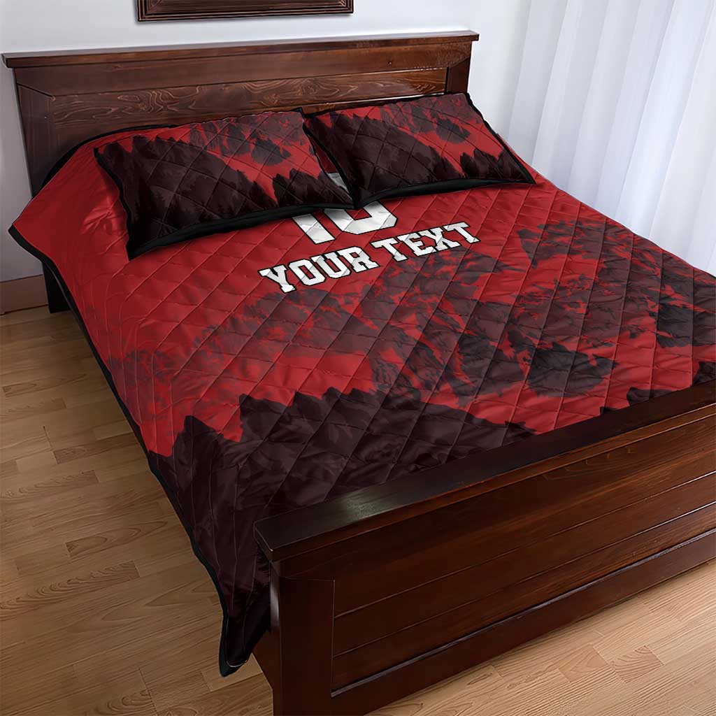 Custom Aosta Valley Quilt Bed Set Mont Blanc Sporty Style - Wonder Print Shop