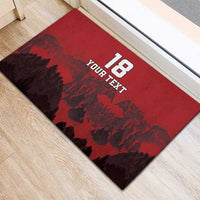 Custom Aosta Valley Rubber Doormat Mont Blanc Sporty Style - Wonder Print Shop