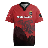 Custom Aosta Valley Rugby Jersey Mont Blanc Sporty Style - Wonder Print Shop