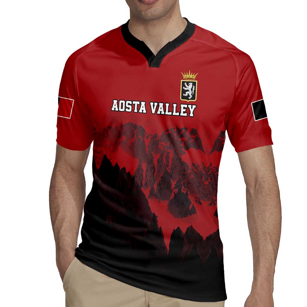 Custom Aosta Valley Rugby Jersey Mont Blanc Sporty Style - Wonder Print Shop