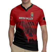 Custom Aosta Valley Rugby Jersey Mont Blanc Sporty Style - Wonder Print Shop