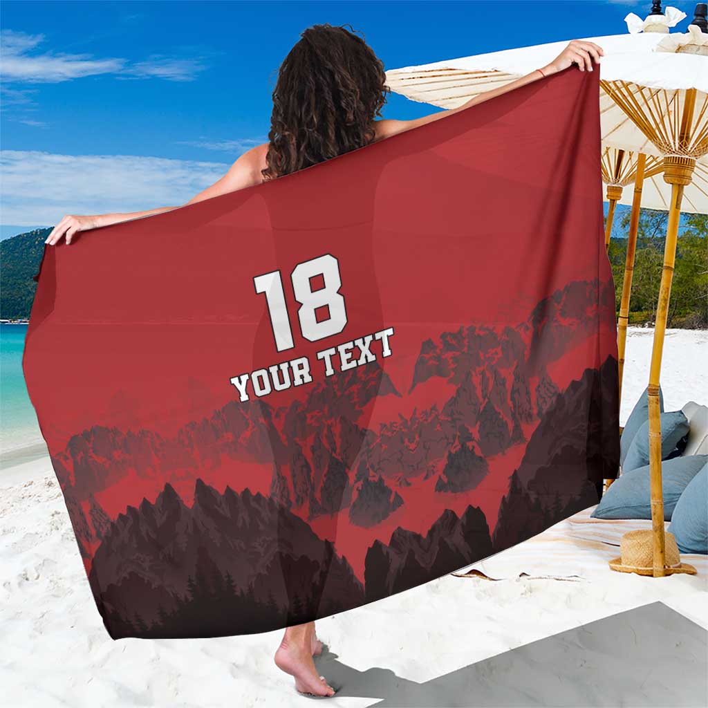 Custom Aosta Valley Sarong Mont Blanc Sporty Style - Wonder Print Shop