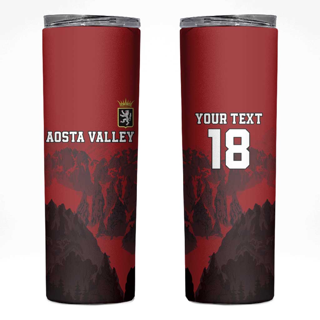 Custom Aosta Valley Skinny Tumbler Mont Blanc Sporty Style - Wonder Print Shop