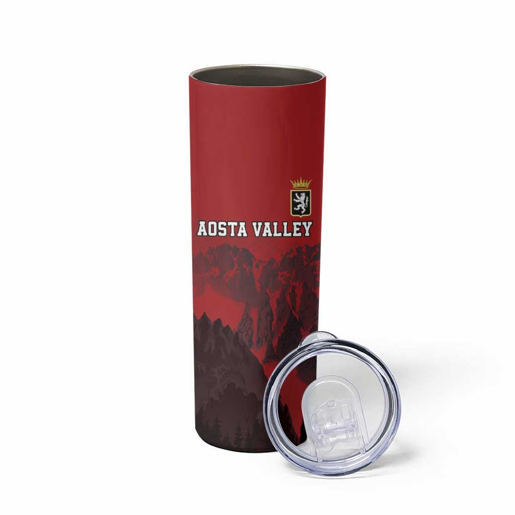Custom Aosta Valley Skinny Tumbler Mont Blanc Sporty Style - Wonder Print Shop