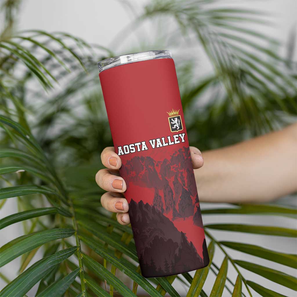 Custom Aosta Valley Skinny Tumbler Mont Blanc Sporty Style - Wonder Print Shop