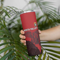 Custom Aosta Valley Skinny Tumbler Mont Blanc Sporty Style - Wonder Print Shop