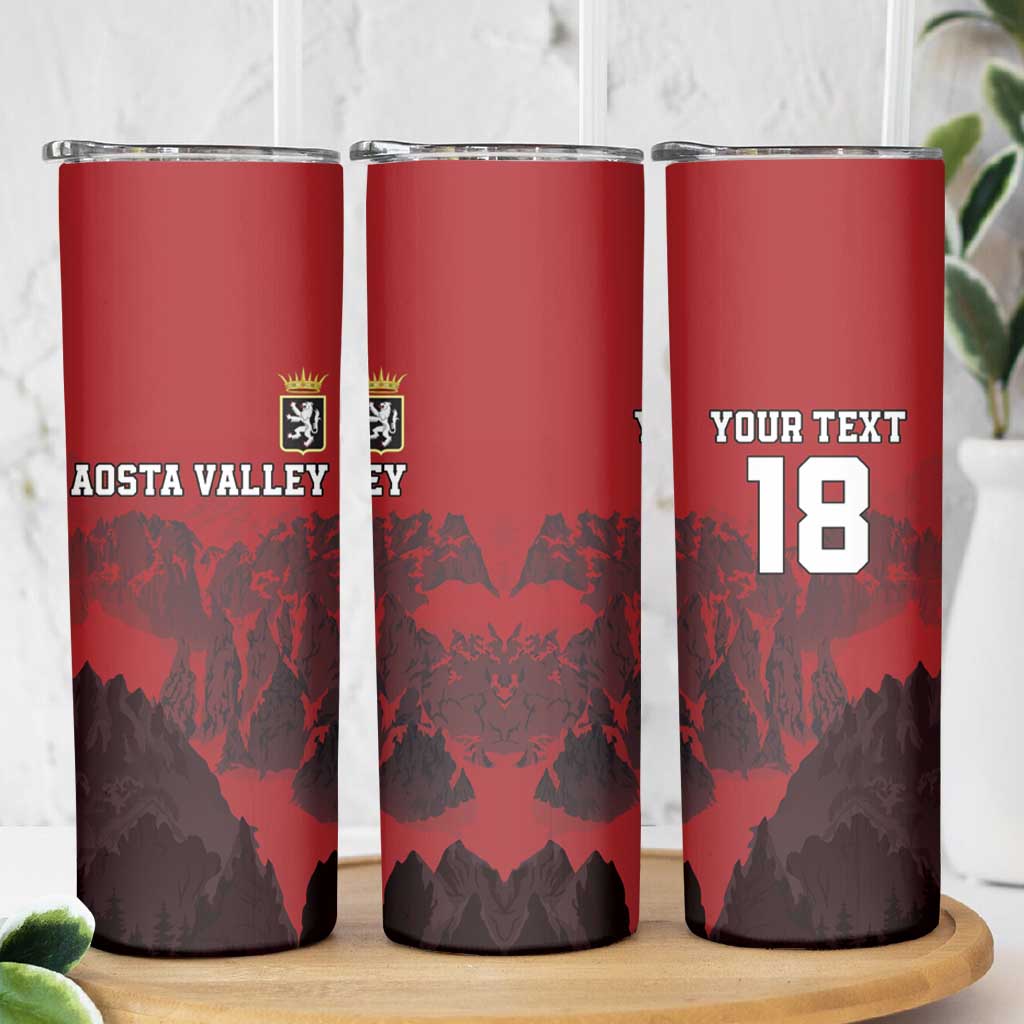 Custom Aosta Valley Skinny Tumbler Mont Blanc Sporty Style - Wonder Print Shop