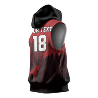 Custom Aosta Valley Sleeveless Hoodie Mont Blanc Sporty Style - Wonder Print Shop