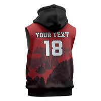 Custom Aosta Valley Sleeveless Zip Hoodie Mont Blanc Sporty Style - Wonder Print Shop