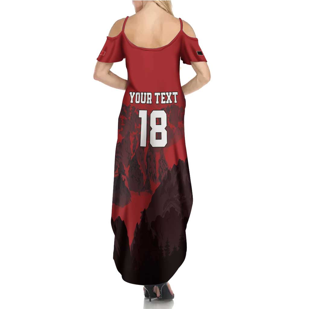 Custom Aosta Valley Summer Maxi Dress Mont Blanc Sporty Style - Wonder Print Shop