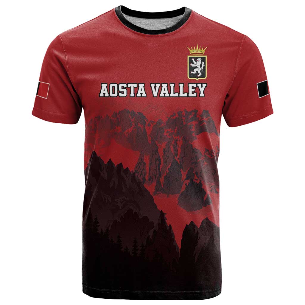 Custom Aosta Valley T Shirt Mont Blanc Sporty Style - Wonder Print Shop