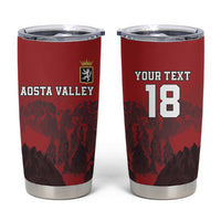 Custom Aosta Valley Tumbler Cup Mont Blanc Sporty Style - Wonder Print Shop