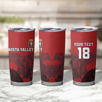 Custom Aosta Valley Tumbler Cup Mont Blanc Sporty Style - Wonder Print Shop