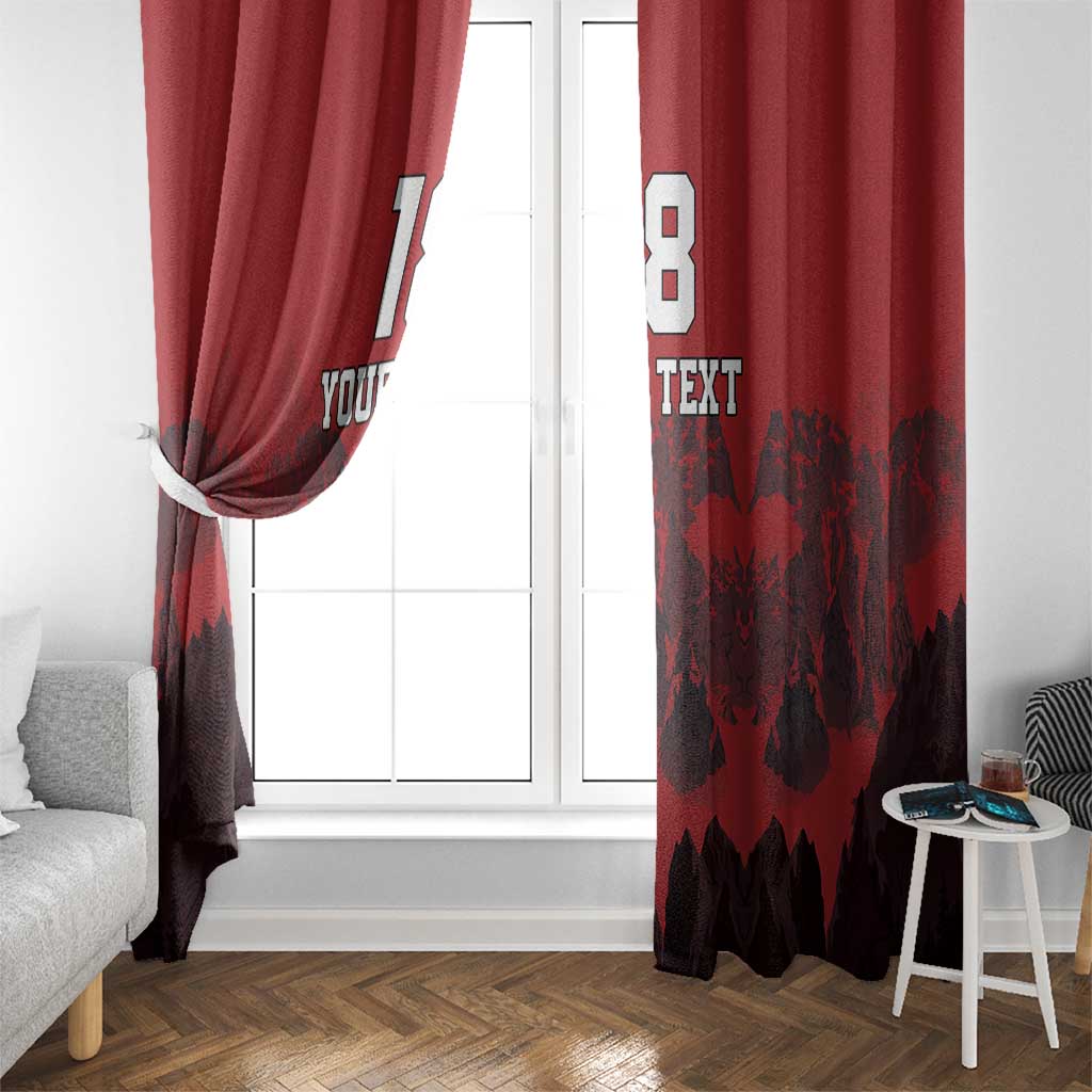 Custom Aosta Valley Window Curtain Mont Blanc Sporty Style - Wonder Print Shop