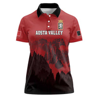 Custom Aosta Valley Women Polo Shirt Mont Blanc Sporty Style - Wonder Print Shop