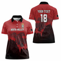Custom Aosta Valley Women Polo Shirt Mont Blanc Sporty Style - Wonder Print Shop