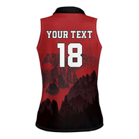 Custom Aosta Valley Women Sleeveless Polo Shirt Mont Blanc Sporty Style - Wonder Print Shop