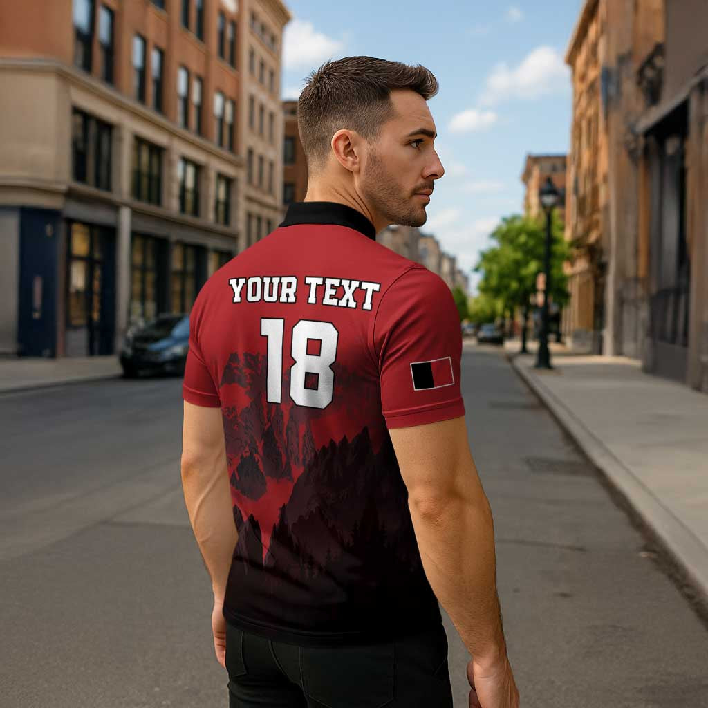 Custom Aosta Valley Zipper Polo Shirt Mont Blanc Sporty Style - Wonder Print Shop