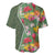Africa Tropical Flowers Baseball Jersey Green Version - Wonder Print Shop