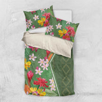 Africa Tropical Flowers Bedding Set Green Version - Wonder Print Shop