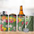 Africa Tropical Flowers 4 in 1 Can Cooler Tumbler Green Version - Wonder Print Shop