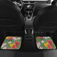 Africa Tropical Flowers Car Mats Green Version - Wonder Print Shop