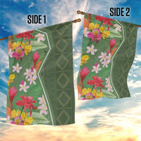 Africa Tropical Flowers Garden Flag Green Version - Wonder Print Shop