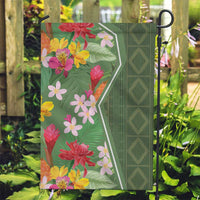 Africa Tropical Flowers Garden Flag Green Version - Wonder Print Shop