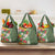 Africa Tropical Flowers Grocery Bag Green Version