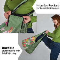 Africa Tropical Flowers Grocery Bag Green Version