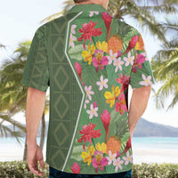 Africa Tropical Flowers Hawaiian Shirt Green Version - Wonder Print Shop