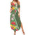 Africa Tropical Flowers Summer Maxi Dress Green Version - Wonder Print Shop