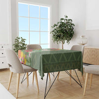 Africa Tropical Flowers Tablecloth Green Version - Wonder Print Shop