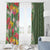 Africa Tropical Flowers Window Curtain Green Version - Wonder Print Shop