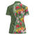Africa Tropical Flowers Women Polo Shirt Green Version - Wonder Print Shop