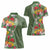 Africa Tropical Flowers Women Polo Shirt Green Version - Wonder Print Shop
