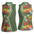 Africa Tropical Flowers Women Sleeveless Polo Shirt Green Version - Wonder Print Shop