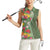 Africa Tropical Flowers Women Sleeveless Polo Shirt Green Version - Wonder Print Shop
