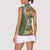 Africa Tropical Flowers Women Sleeveless Polo Shirt Green Version - Wonder Print Shop