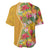 Africa Tropical Flowers Baseball Jersey Yellow Version - Wonder Print Shop