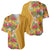 Africa Tropical Flowers Baseball Jersey Yellow Version - Wonder Print Shop