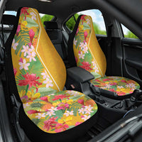 Africa Tropical Flowers Car Seat Cover Yellow Version - Wonder Print Shop
