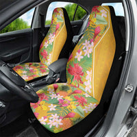 Africa Tropical Flowers Car Seat Cover Yellow Version - Wonder Print Shop