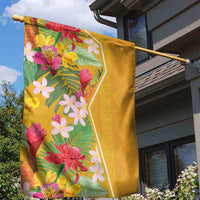 Africa Tropical Flowers Garden Flag Yellow Version - Wonder Print Shop