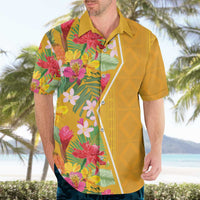 Africa Tropical Flowers Hawaiian Shirt Yellow Version - Wonder Print Shop