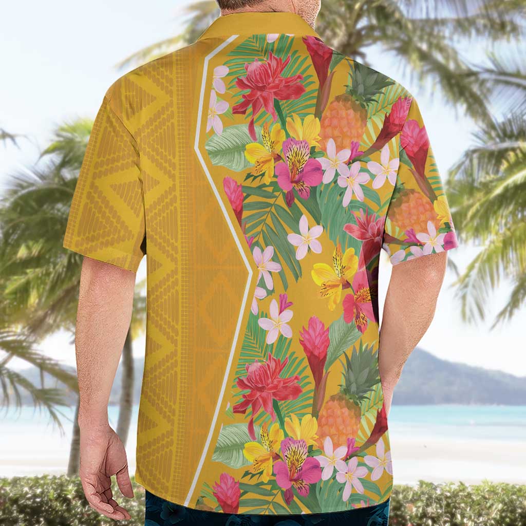 Africa Tropical Flowers Hawaiian Shirt Yellow Version - Wonder Print Shop