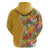 Africa Tropical Flowers Hoodie Yellow Version - Wonder Print Shop